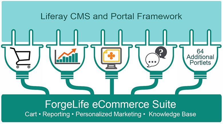 Forgelife plugins work seamlessly with the Liferay CMS.